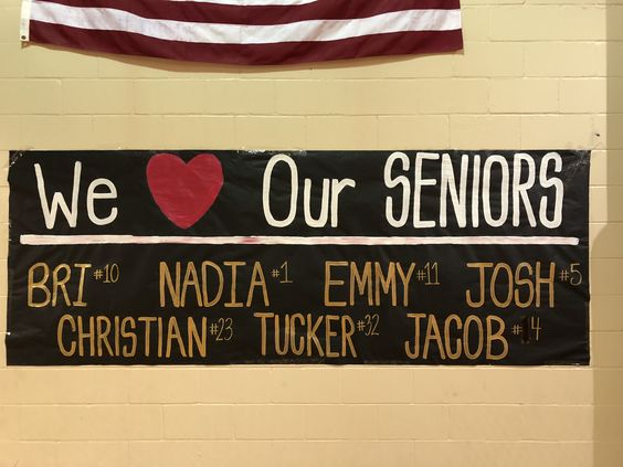 We love Our Seniors banner idea from Pinterest. Image shared by Rhonda Ellis.