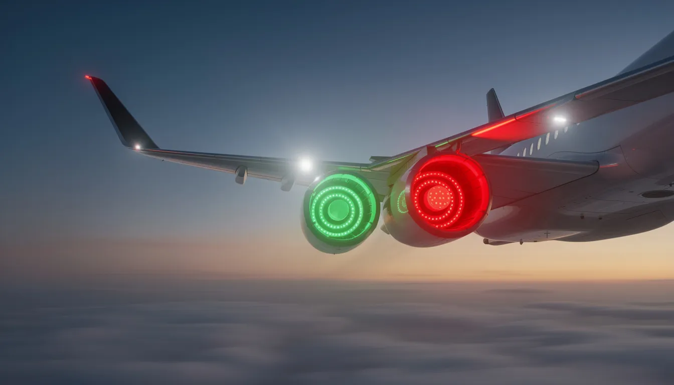 A close-up view of an aircraft wing showcases the advanced LED technology used in navigation and taxi lights, highlighting features essential for pilots during landing and takeoff. This image emphasizes the importance of visibility and safety in aviation, particularly for Cessna models like the Citation CJ4.