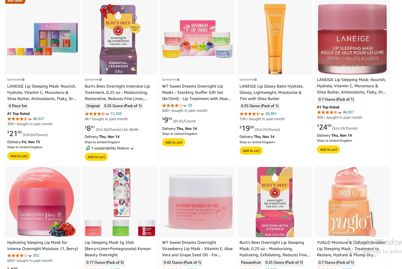 beauty products to sell