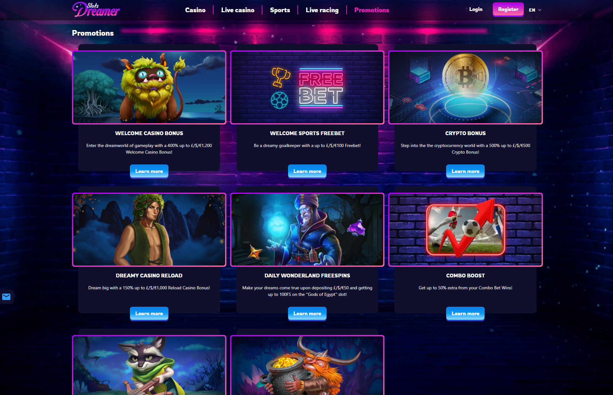 Slots Dreamer Casino Review Claim 400 up to £1200