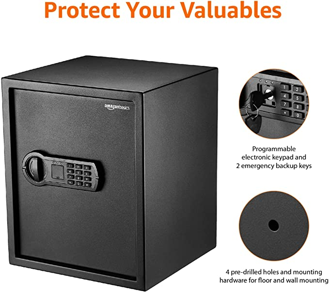 Amazon Basics Security Safe is one of the Best Safes To Keep Your Valuables In