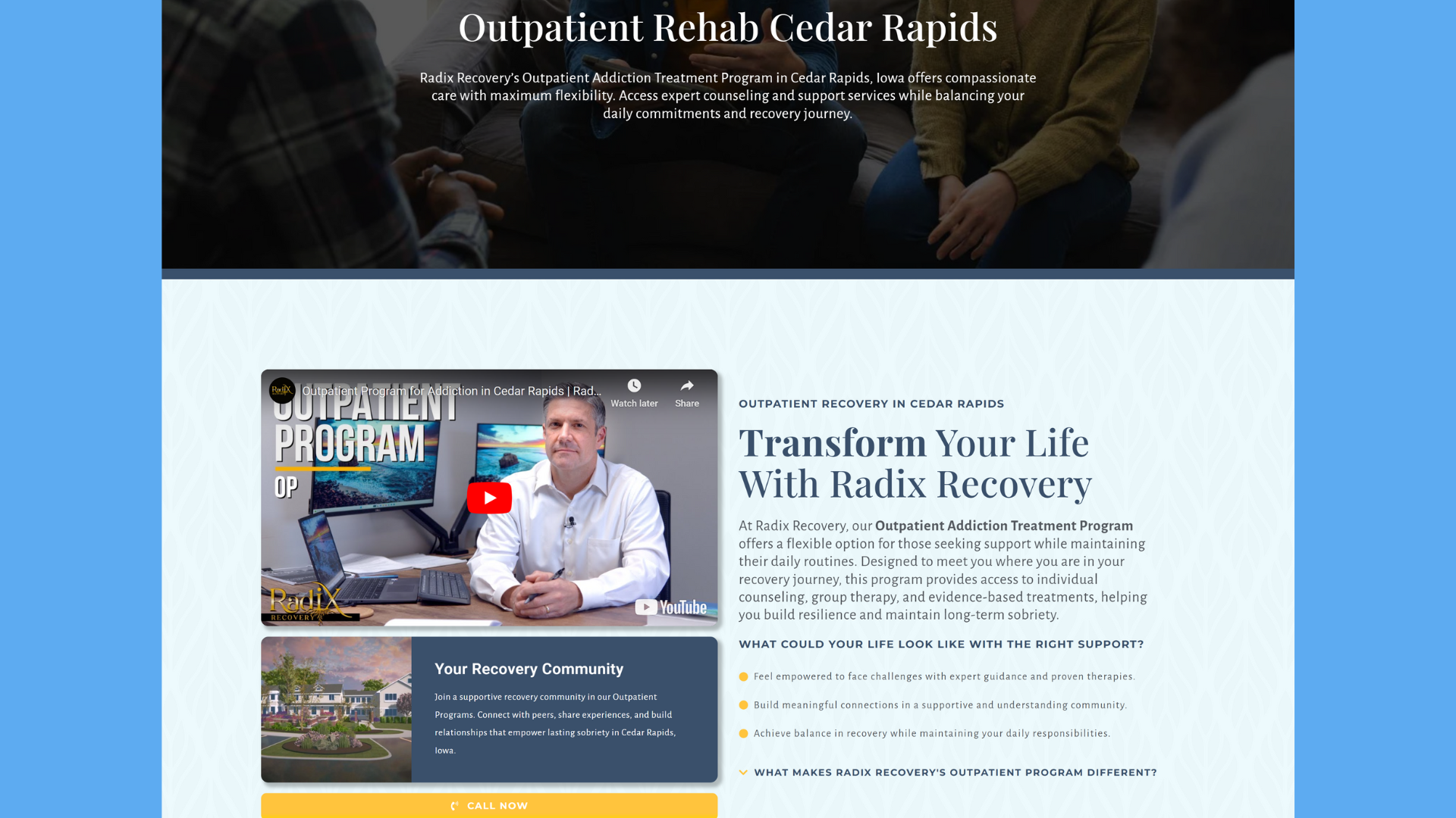 Service Pages For Rehab SEO