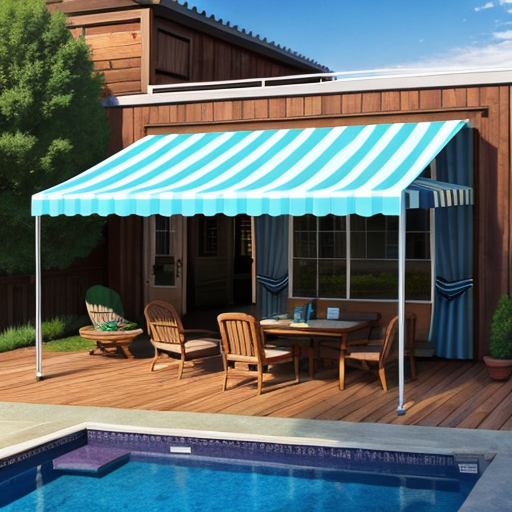 Backyard retractable awnings can be a more affordable option than some pergola options.