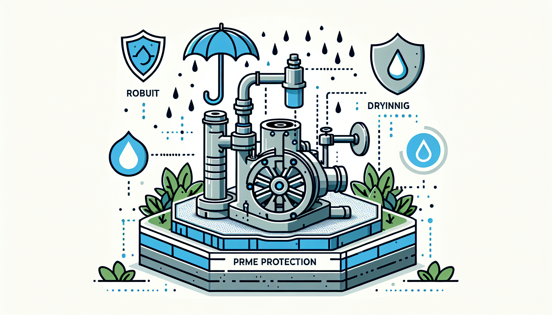 Essential features for reliable rainwater pumps including prime protection and dry running defense | Featured image for Household Water Pumps Landing Page of Installed Today.