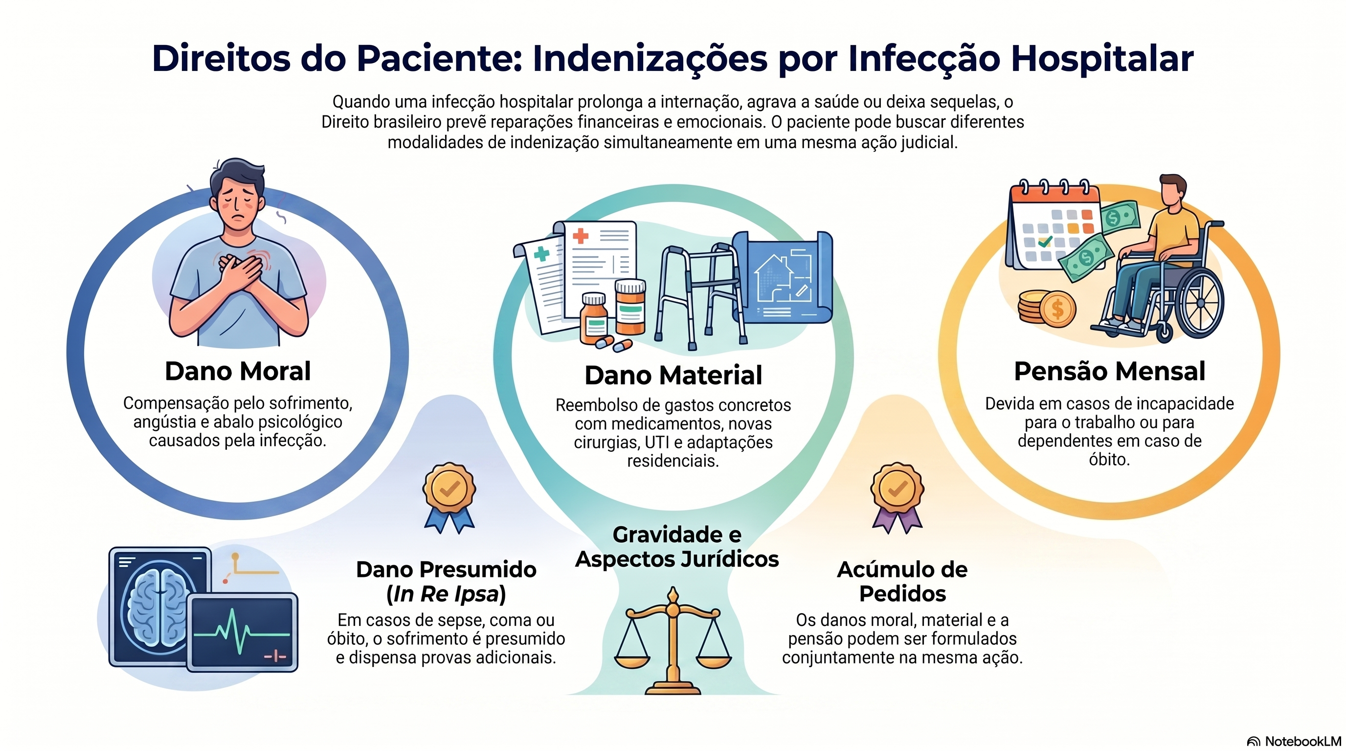Quais s&atilde;o os danos indeniz&aacute;veis em casos de infec&ccedil;&atilde;o hospitalar?