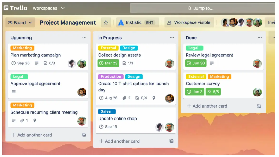 Task Management Tools - trello