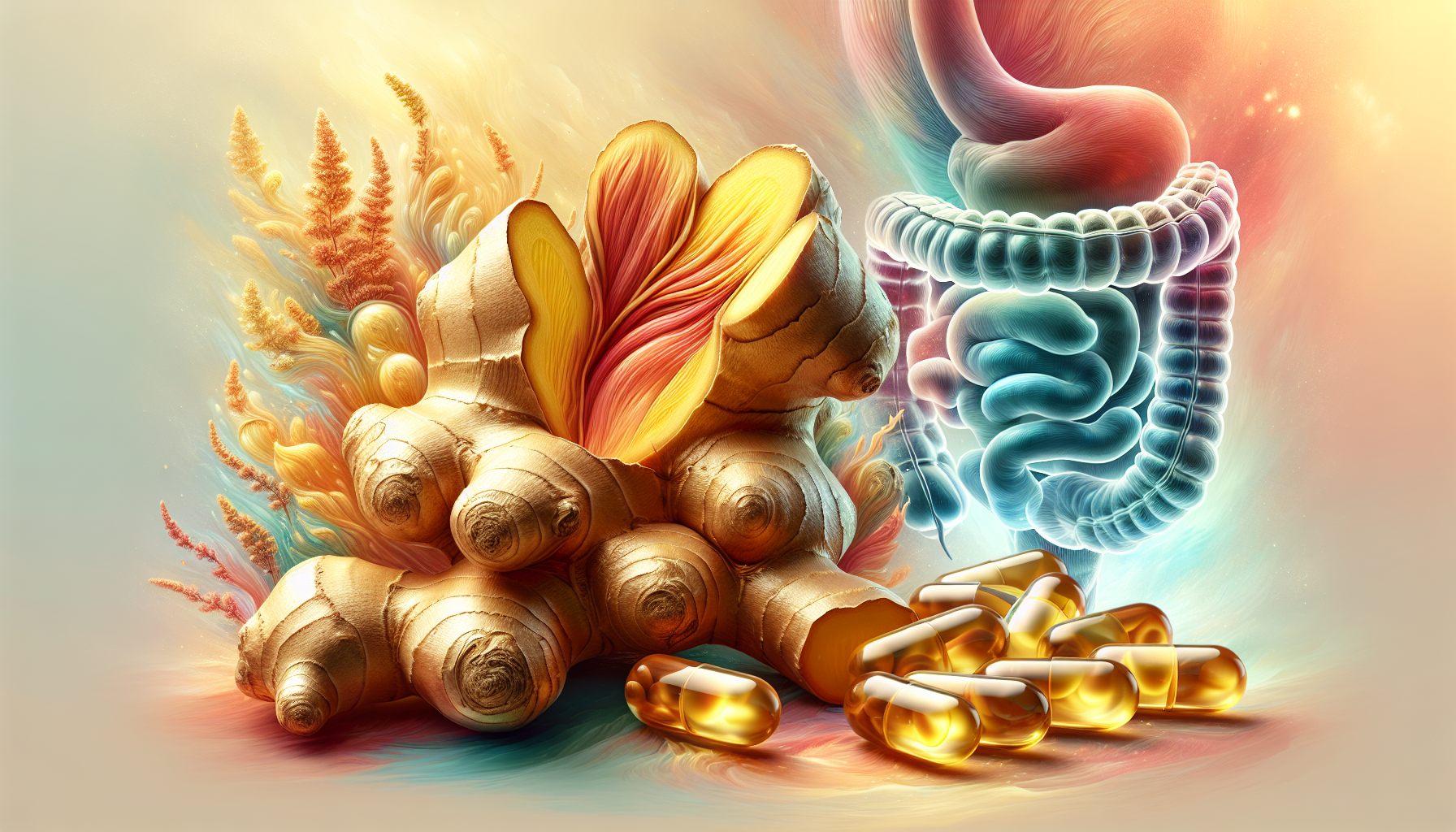 Ginger supplements for bloating relief