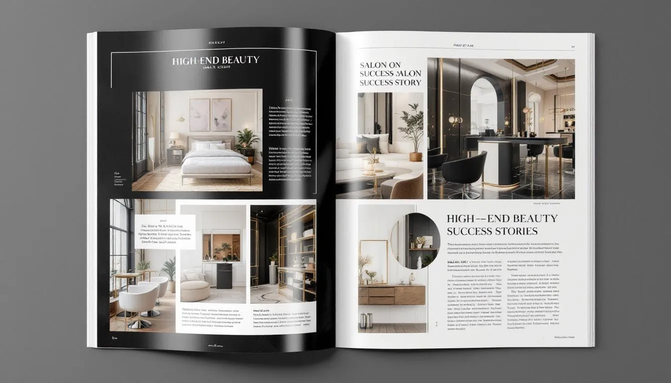 Historias de éxito de salones de belleza.