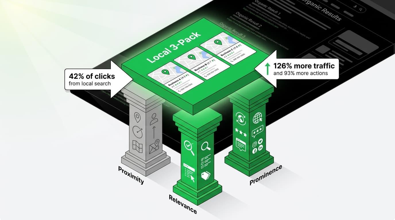 Reason #3: 42% of Local Searchers Click on the Local Pack