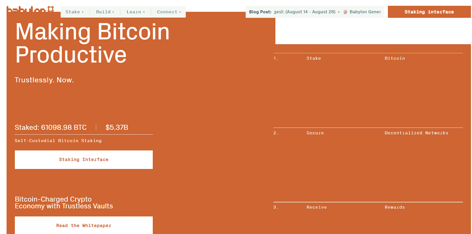 Babylon Labs Staking Platform