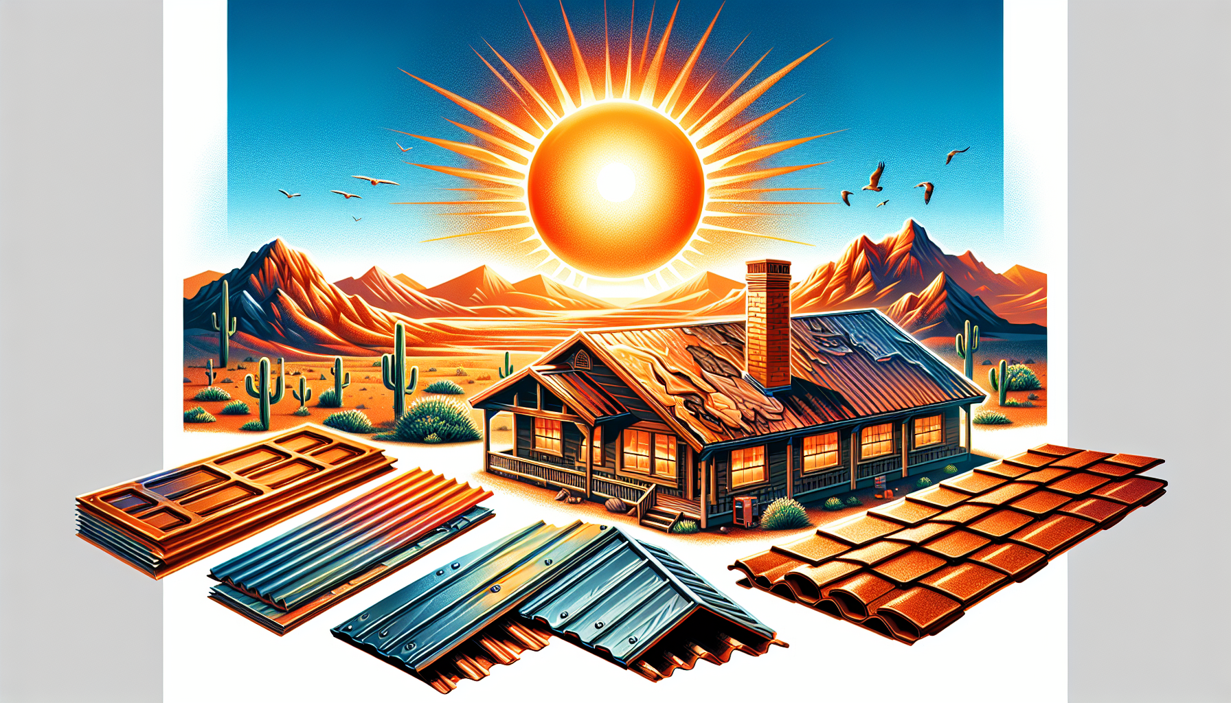 Arizona sun and roofing materials