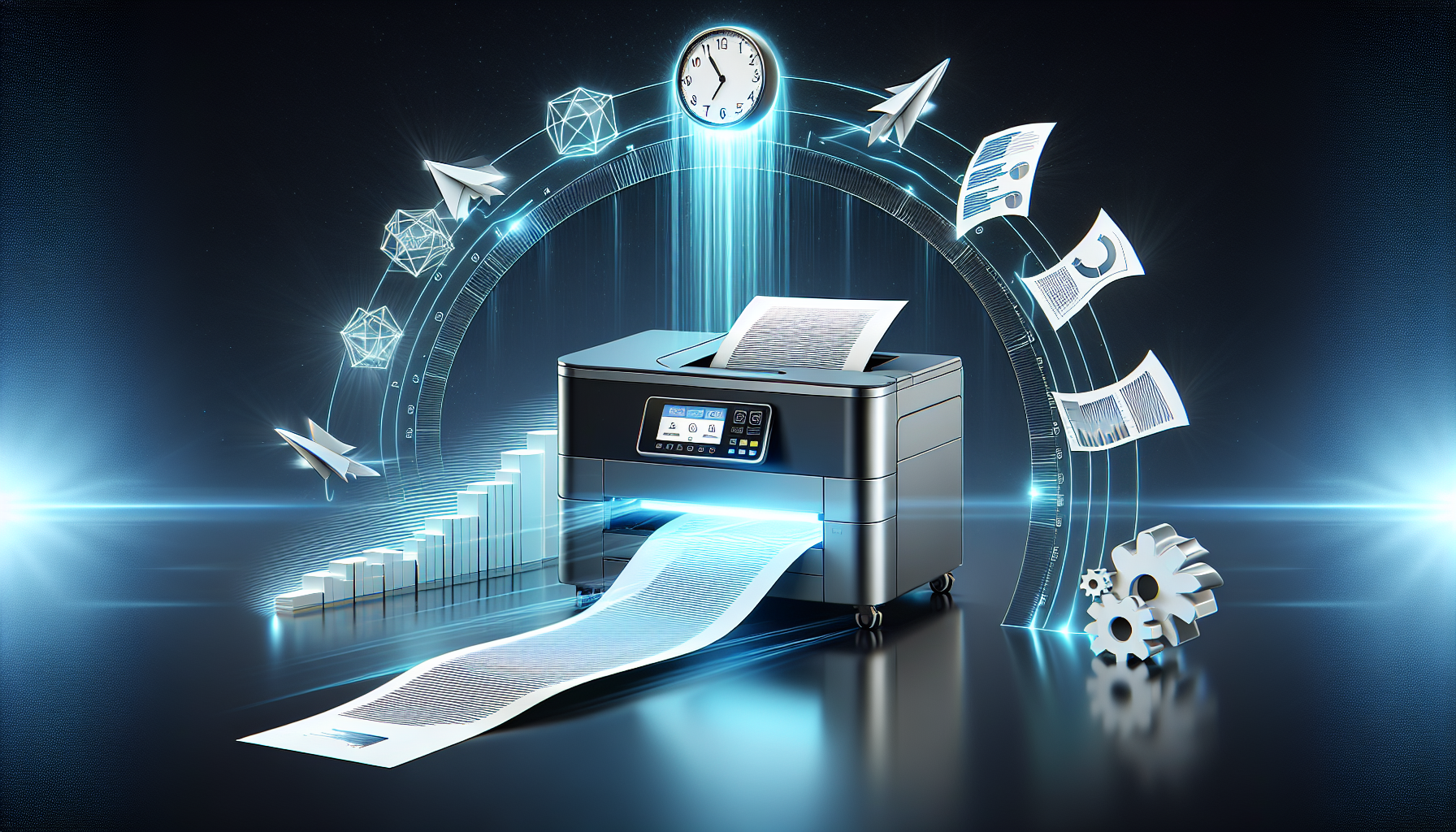 Illustration of enhanced print management for operational efficiency