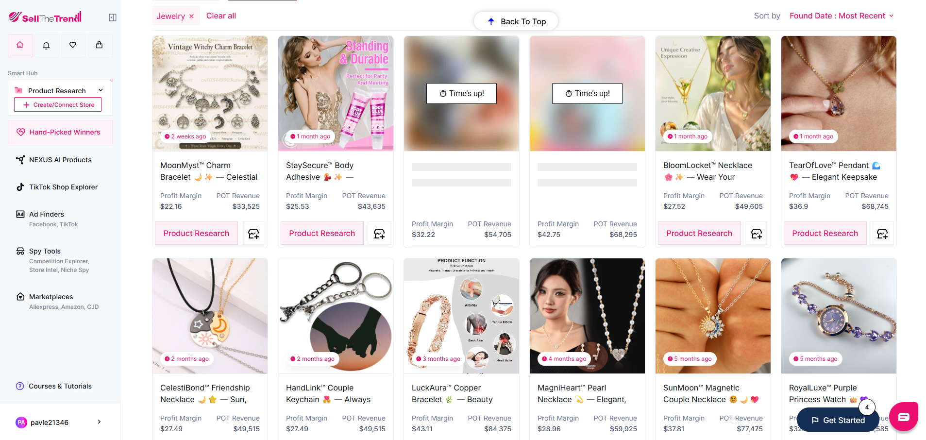 jewlery hand picked winners on sell the trend