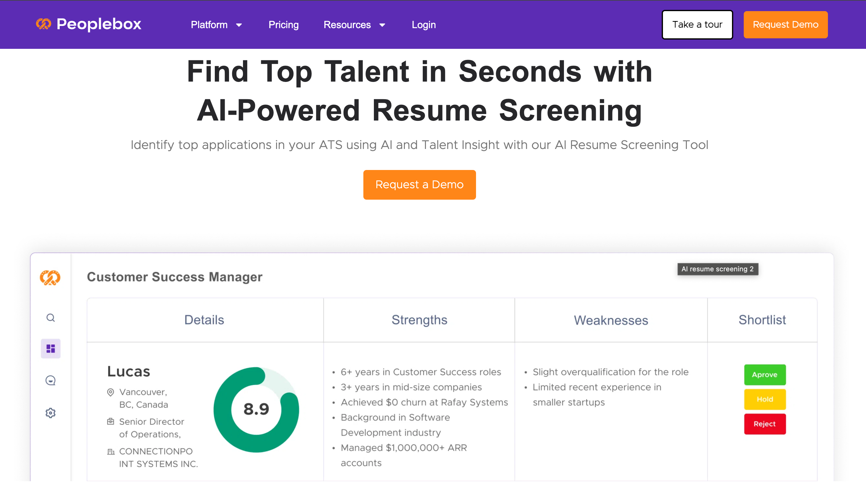 Peoplebox.ai – AI Resume Screening and Candidate Shortlisting