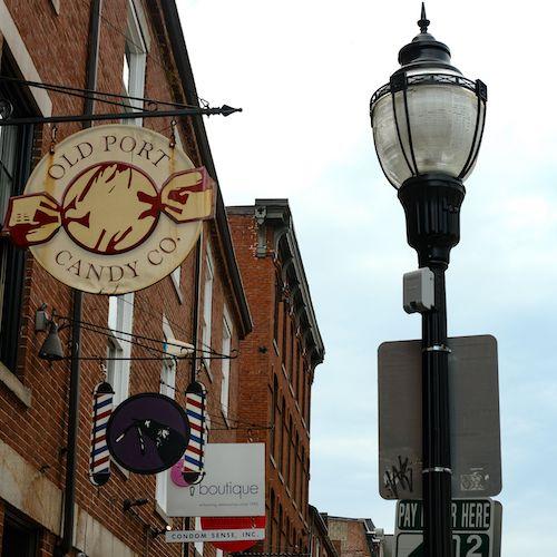 Old Port Candy Co. in downtown Portland, Maine