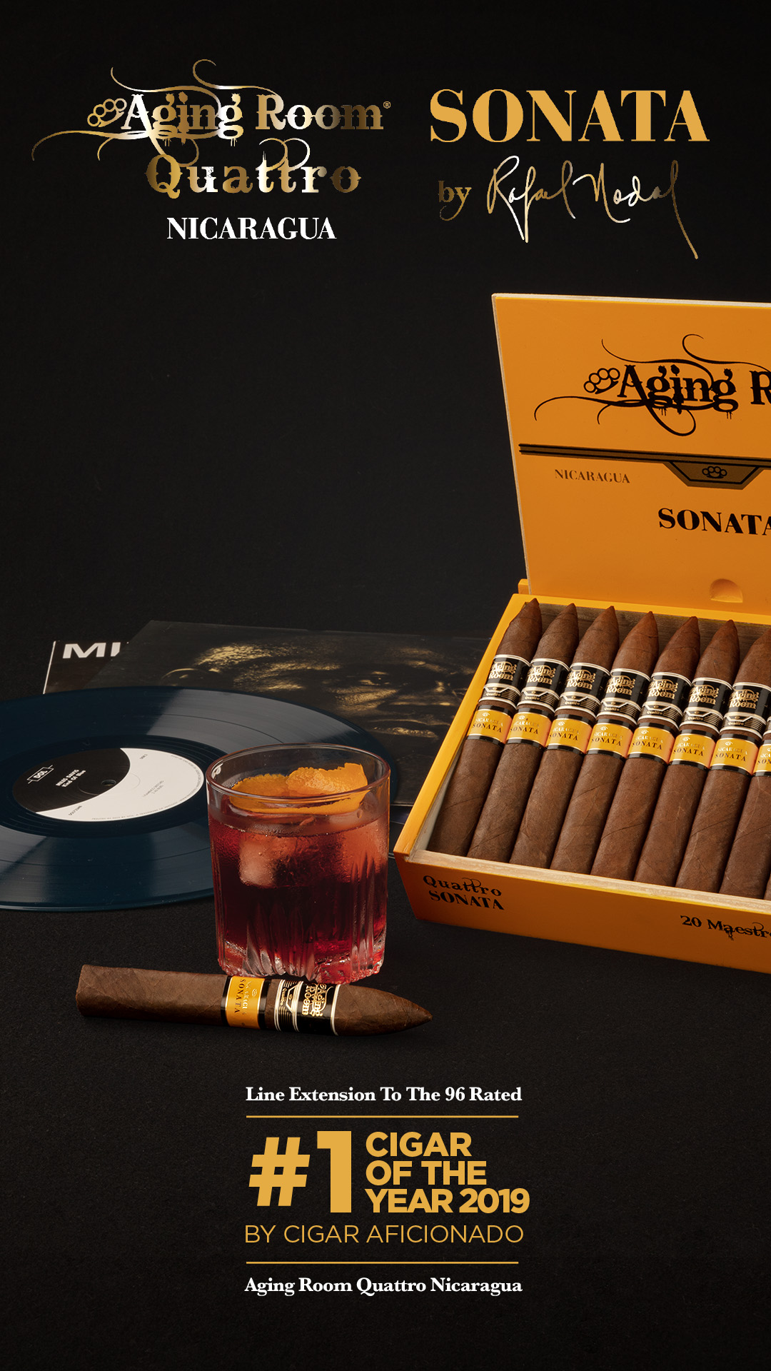 A picture of a box of Nicaragua Sonata Maestro cigars