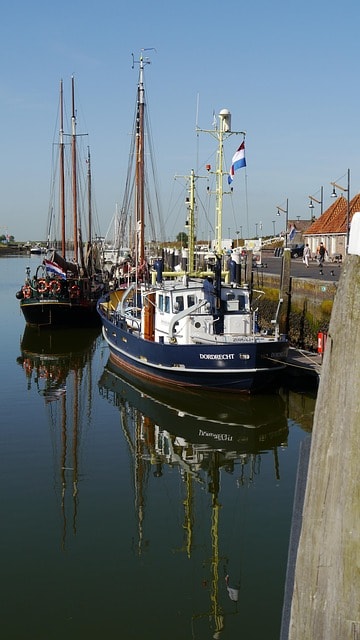 north sea, netherlands, Zeeland, veere, marina, ships