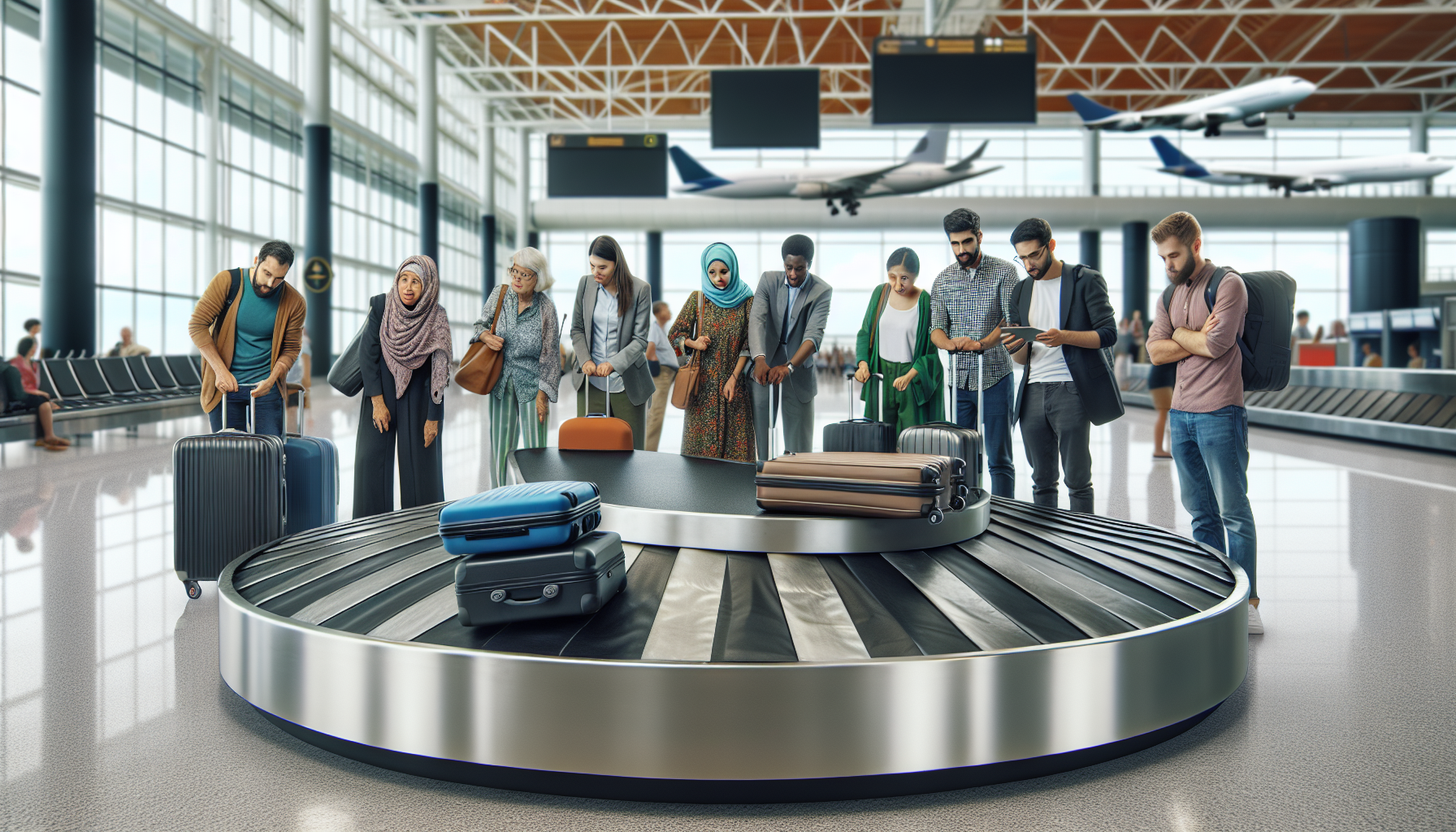 Baggage Claim Area at Terminal A, LaGuardia Airport