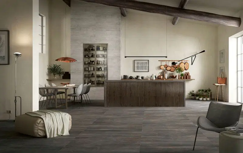 Fossil Piombo Black Polished Stone Effect Floor, Wall Tile 1200 x 600 x 10 mm - Serinissima tiles.