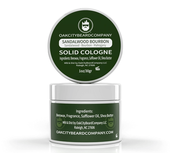 Oak City Beard Company - Sandalwood Bourbon - Solid Cologne