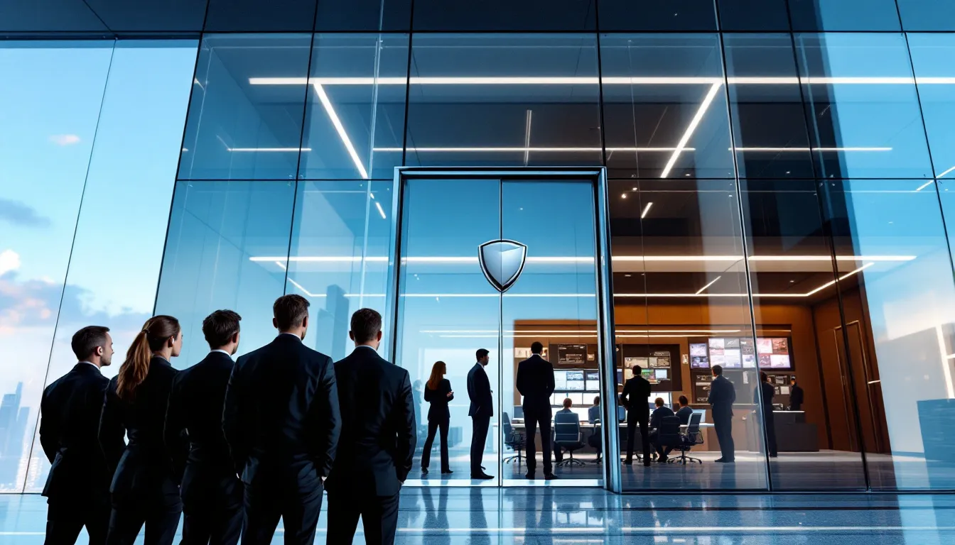 Tailored security services for businesses, showcasing a professional installation.