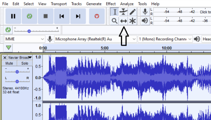 How to Move Tracks in Audacity