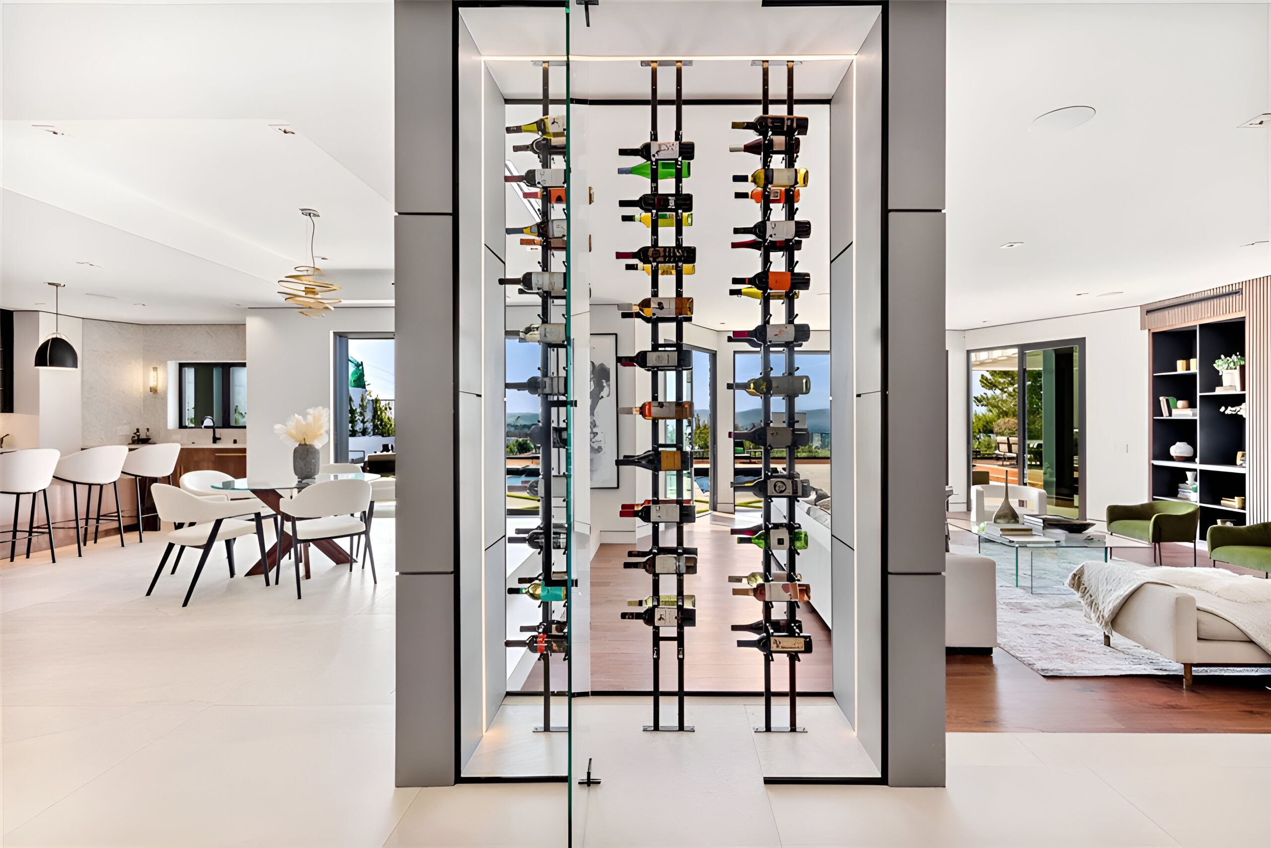 floor to ceiling seroes by ultra wine racks