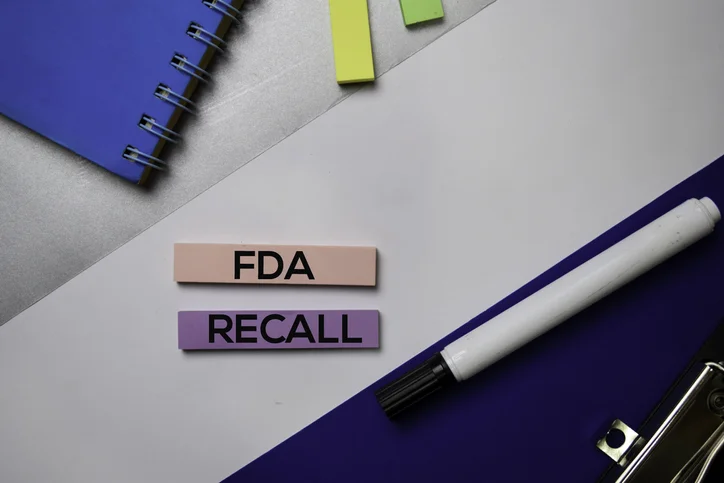 FDA Recall sticky notes