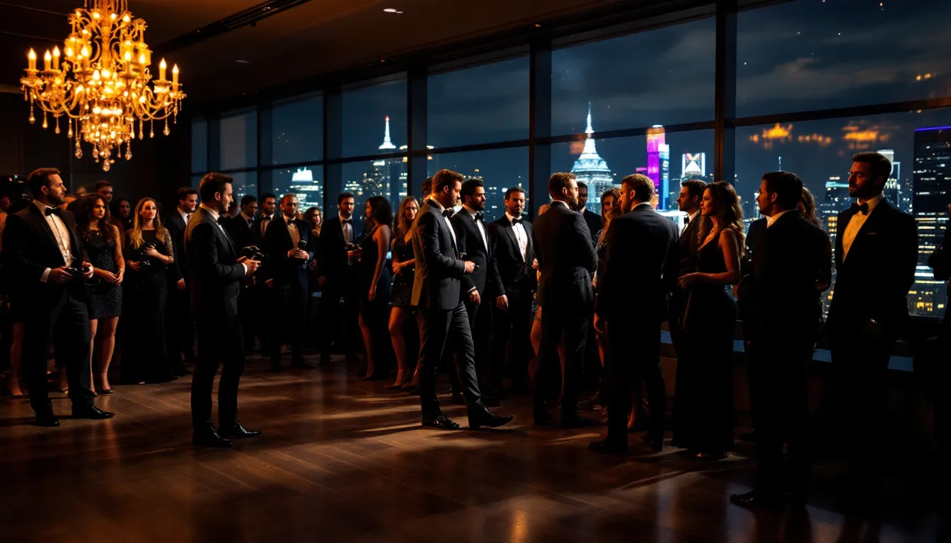 Event photographers capturing moments during a corporate event.