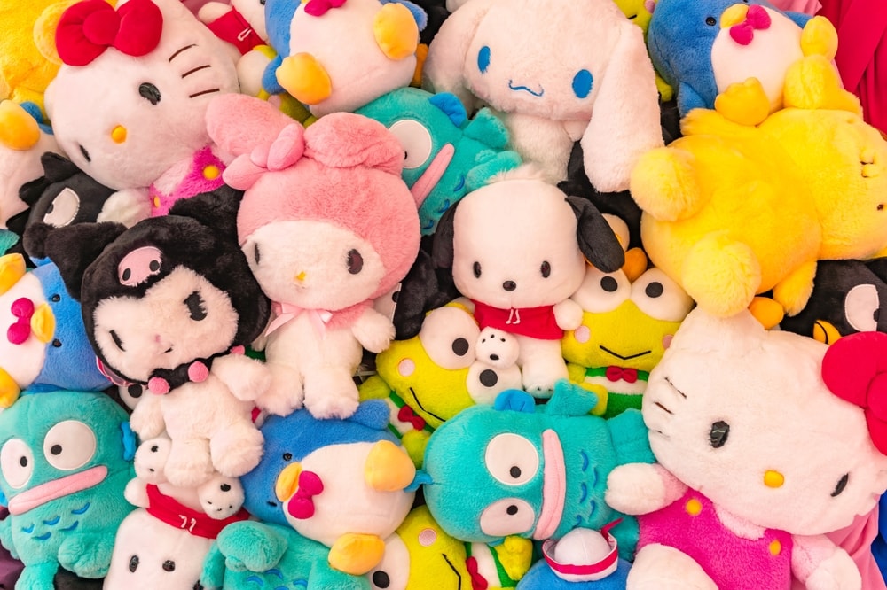 Sanrio character plushies