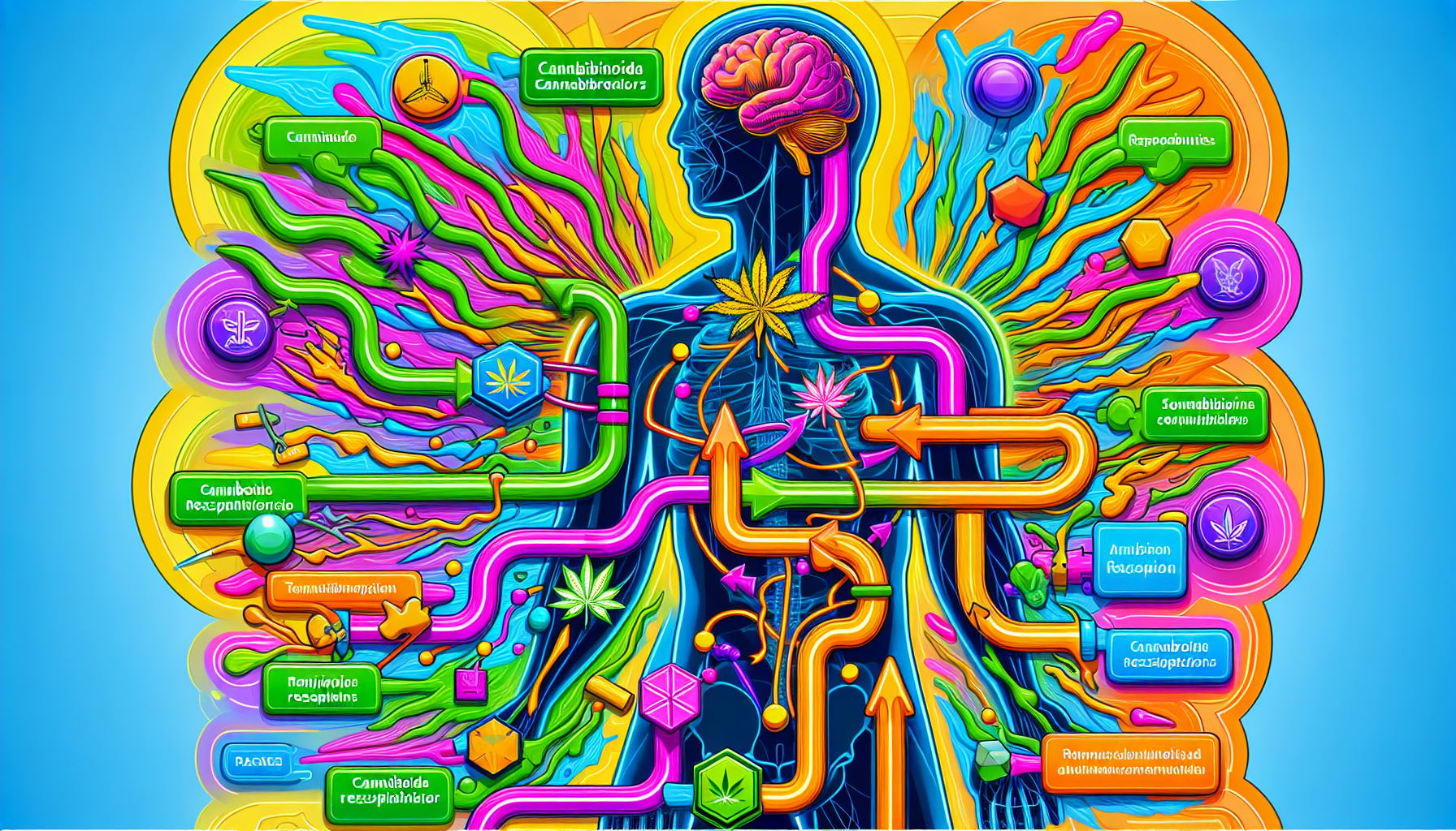 Graphic depicting the effect of THCP on cannabinoid receptors in the human body.