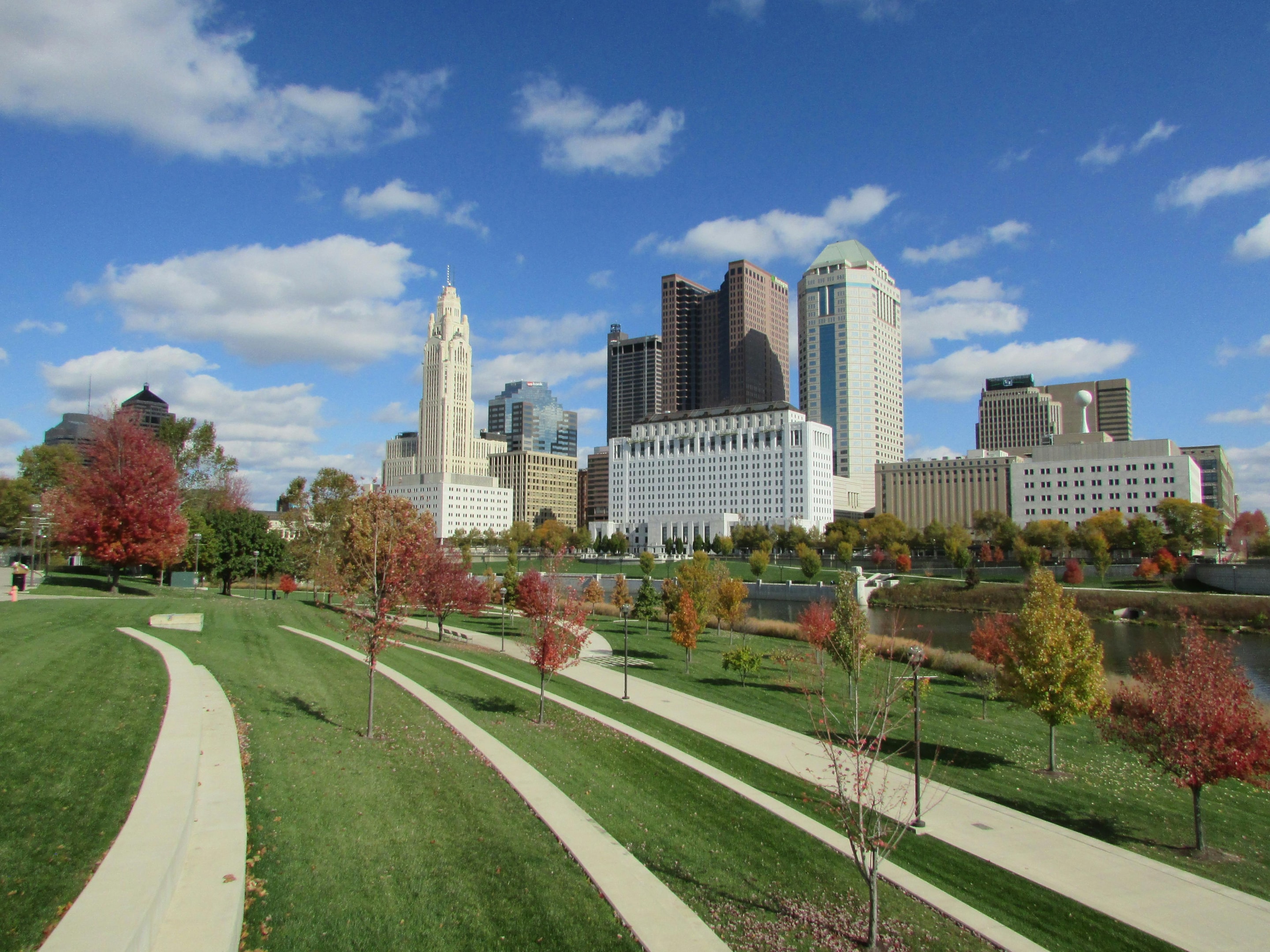 Skyline of Columbus, Ohio. 