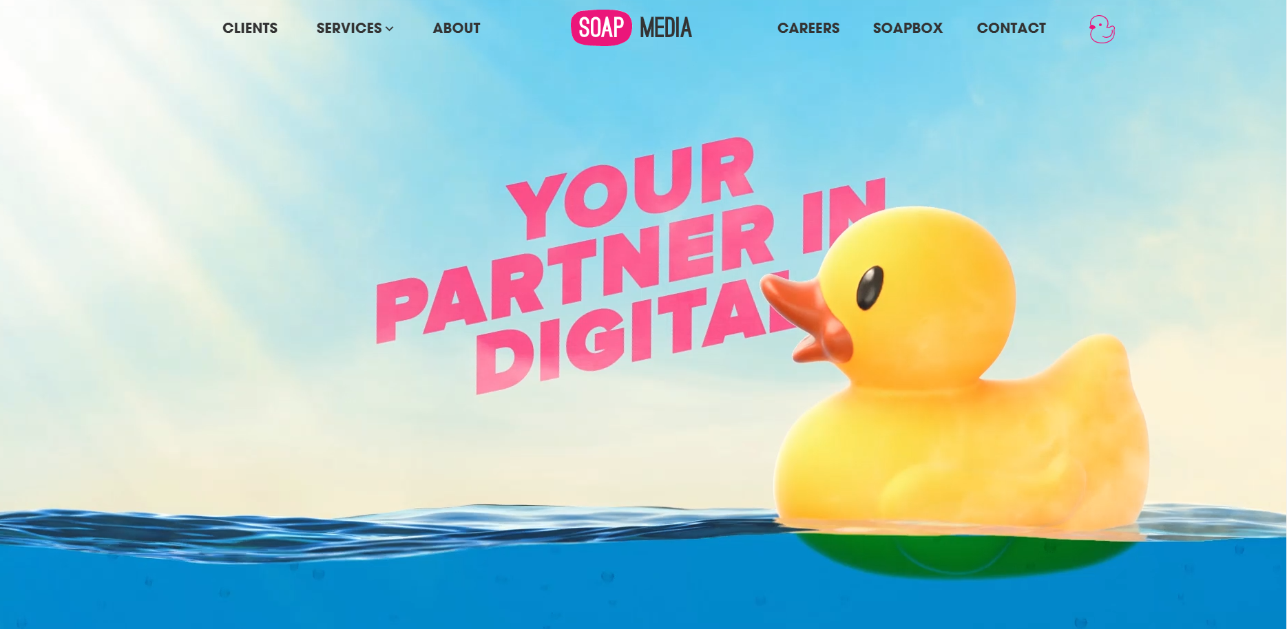 Soap Media Agency Homepage