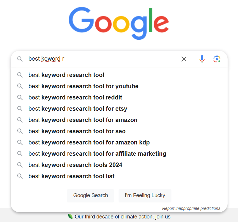 Reference Keyword Suggest