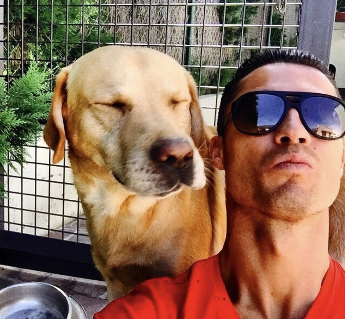 Ronaldo and his dog
