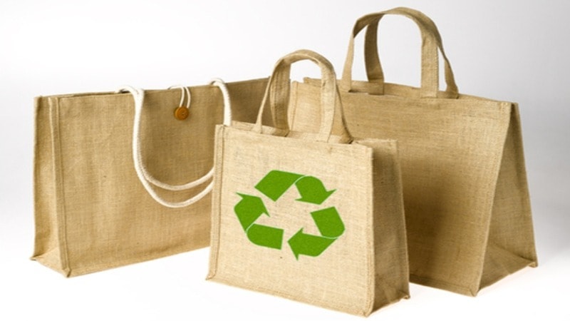 Recycled Material Tote Bags