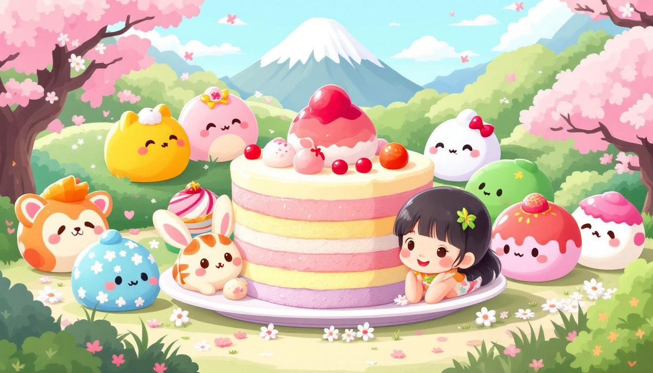 Japońskie ciasteczka ryżowe w różnych smakach.