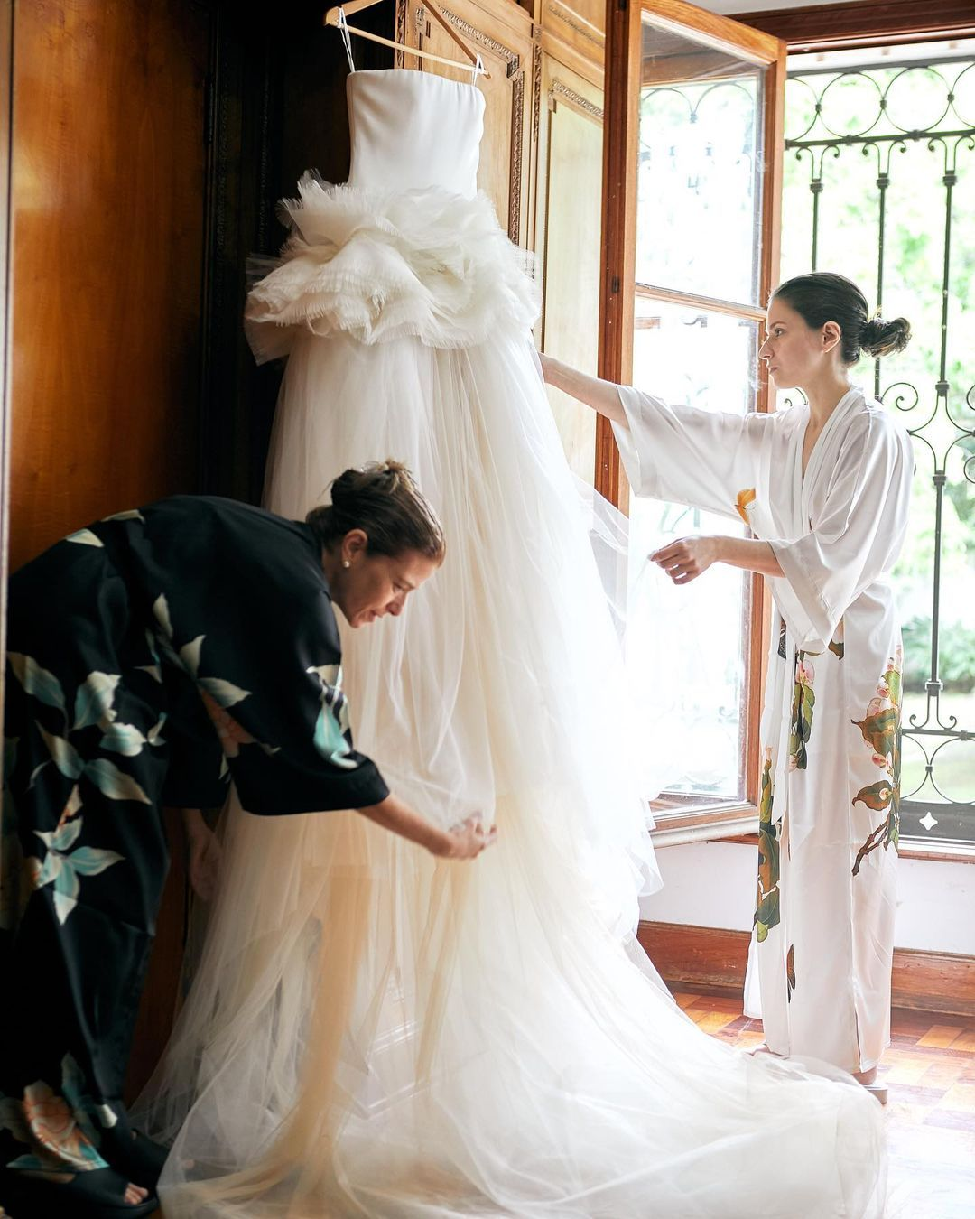 Wedding Dress On The Wedding Day via Vera Wang Australia