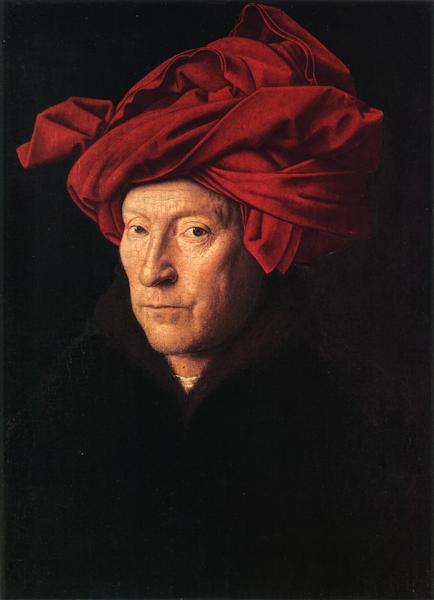 Jan van Eyck "Porträt des Mannes mit dem Turban" (1433)