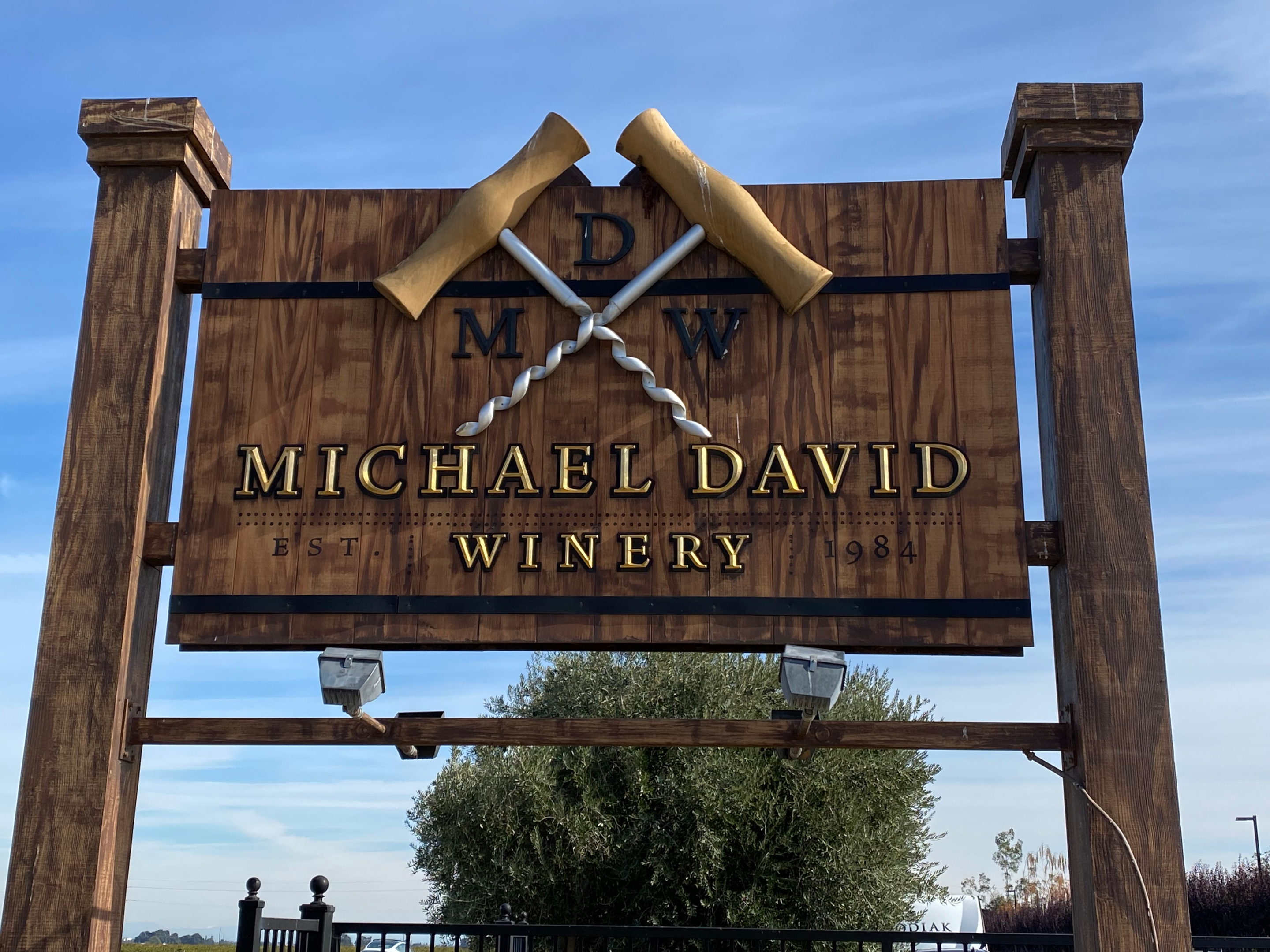 Photo - John K California Corks - Sign to Michael David Winery 