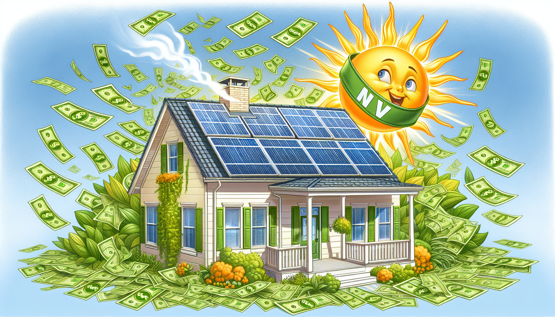 Illustration of federal solar tax credit and incentives