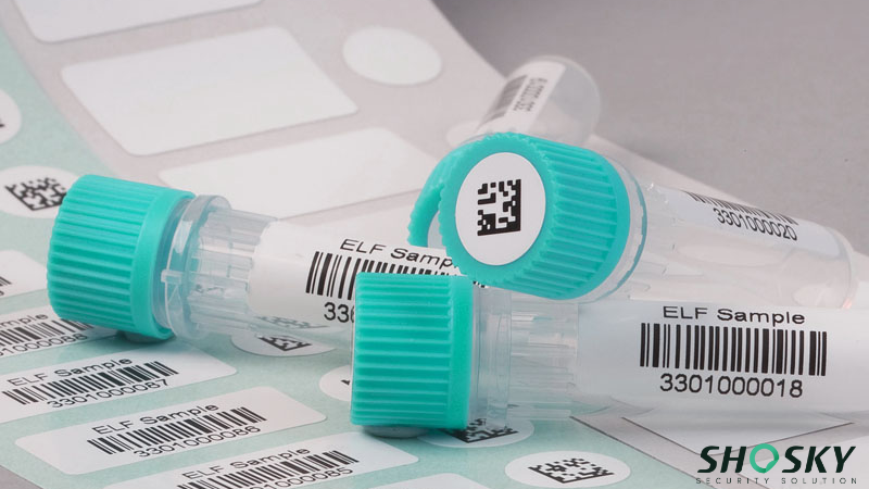 FDA-compliant labeling on sample tubes for cold chain drug safety and compliance
