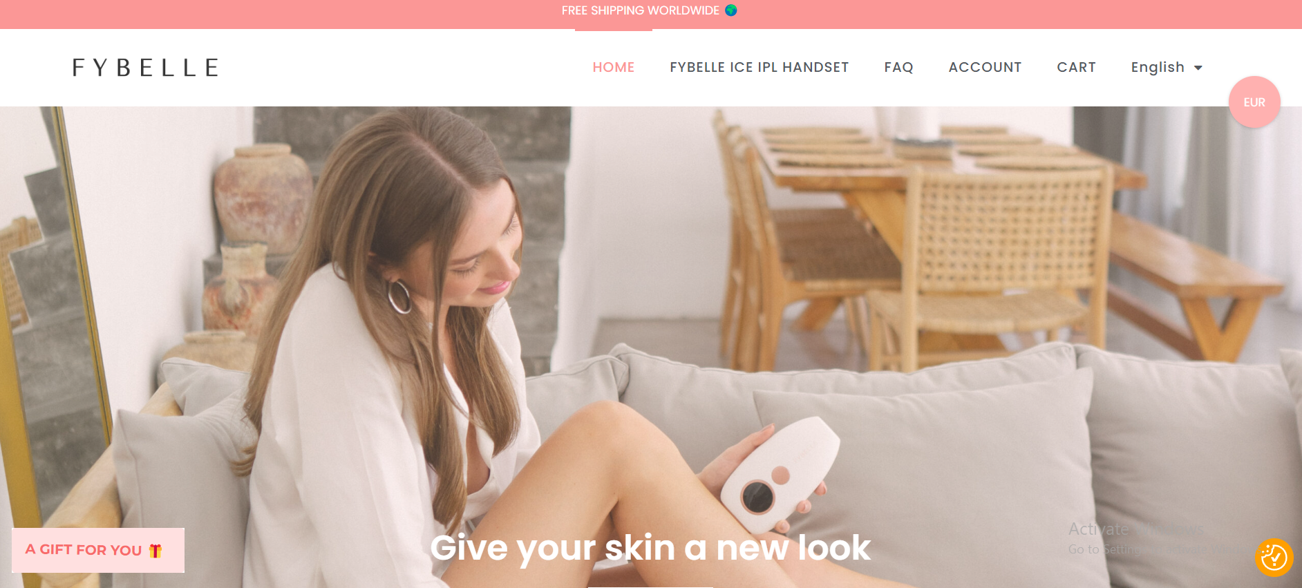 Fybelle offers an IPL hair removal device designed for women seeking an affordable alternative to professional treatments.