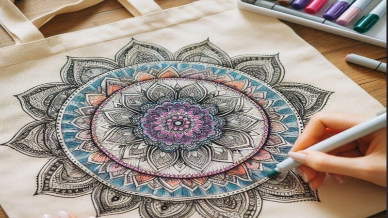 Mandala Design tote bag