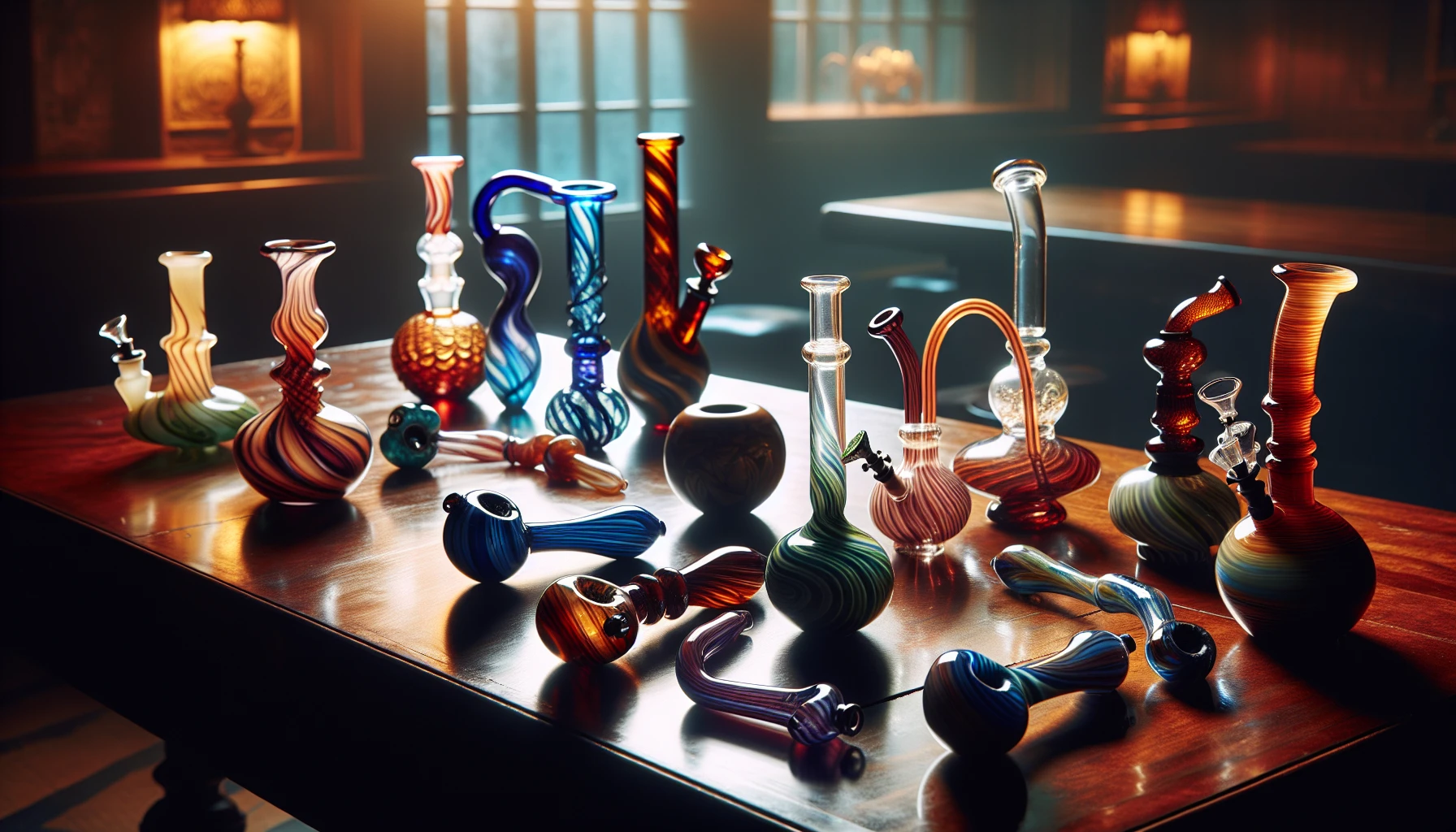 Glass pipes and water pipes for an enhanced smoking experience