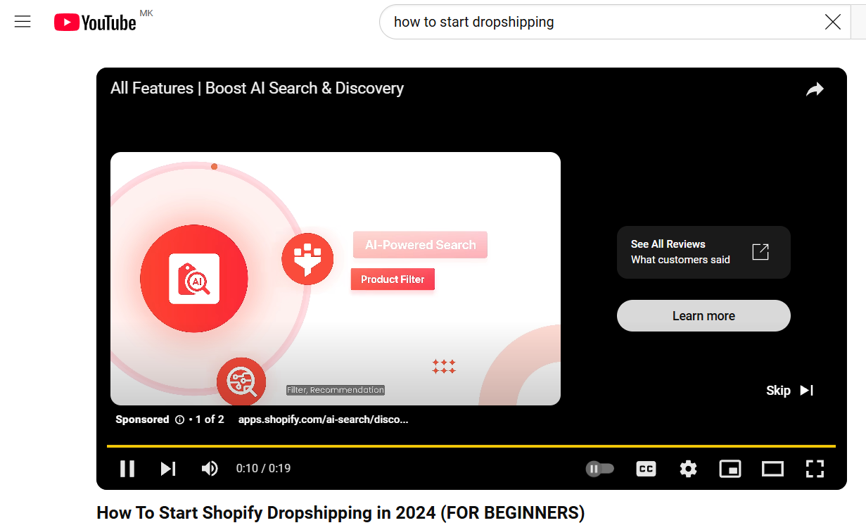 google ads for dropshipping