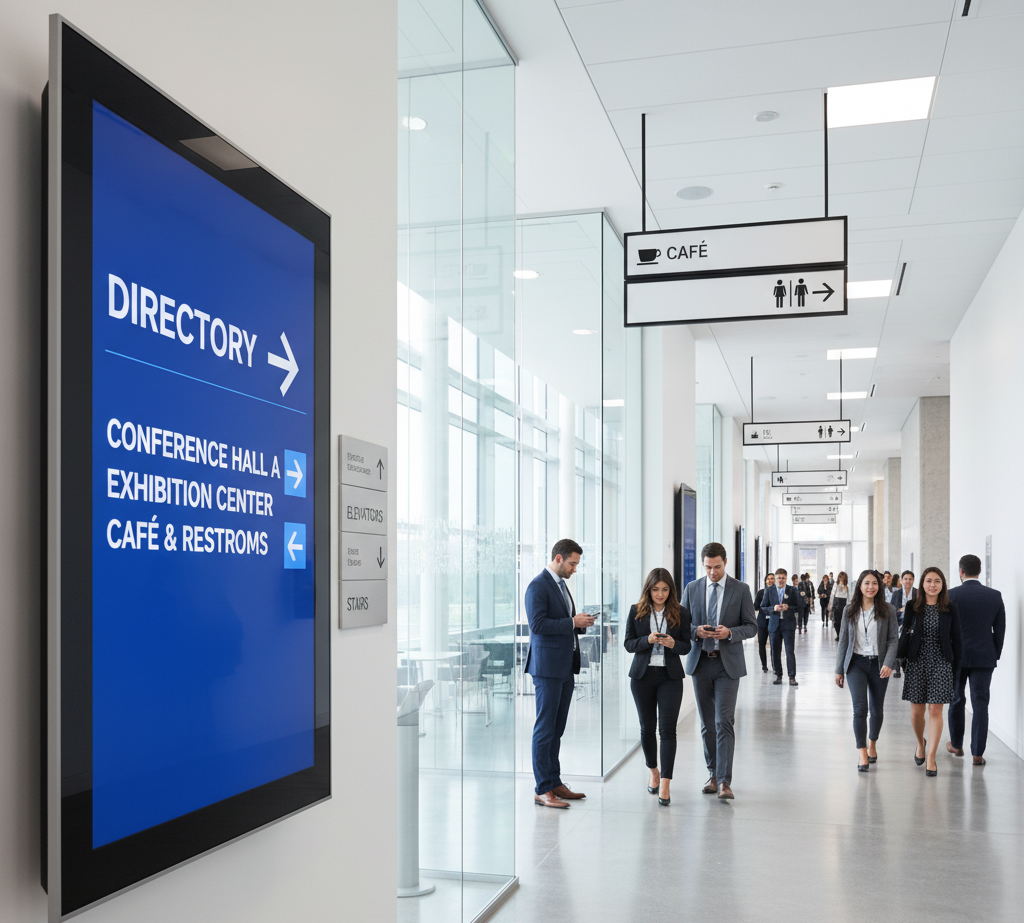 What are the Types of Indoor Signage? 3 directional signage