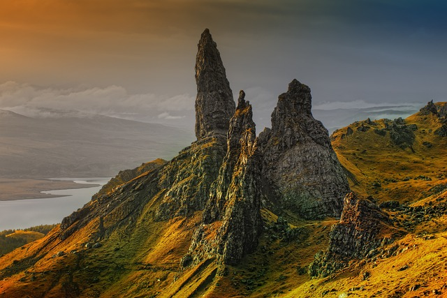mountains, rock formations, scotland