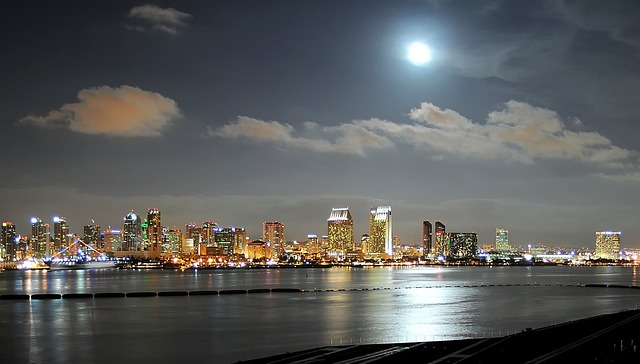 san diego, california, night