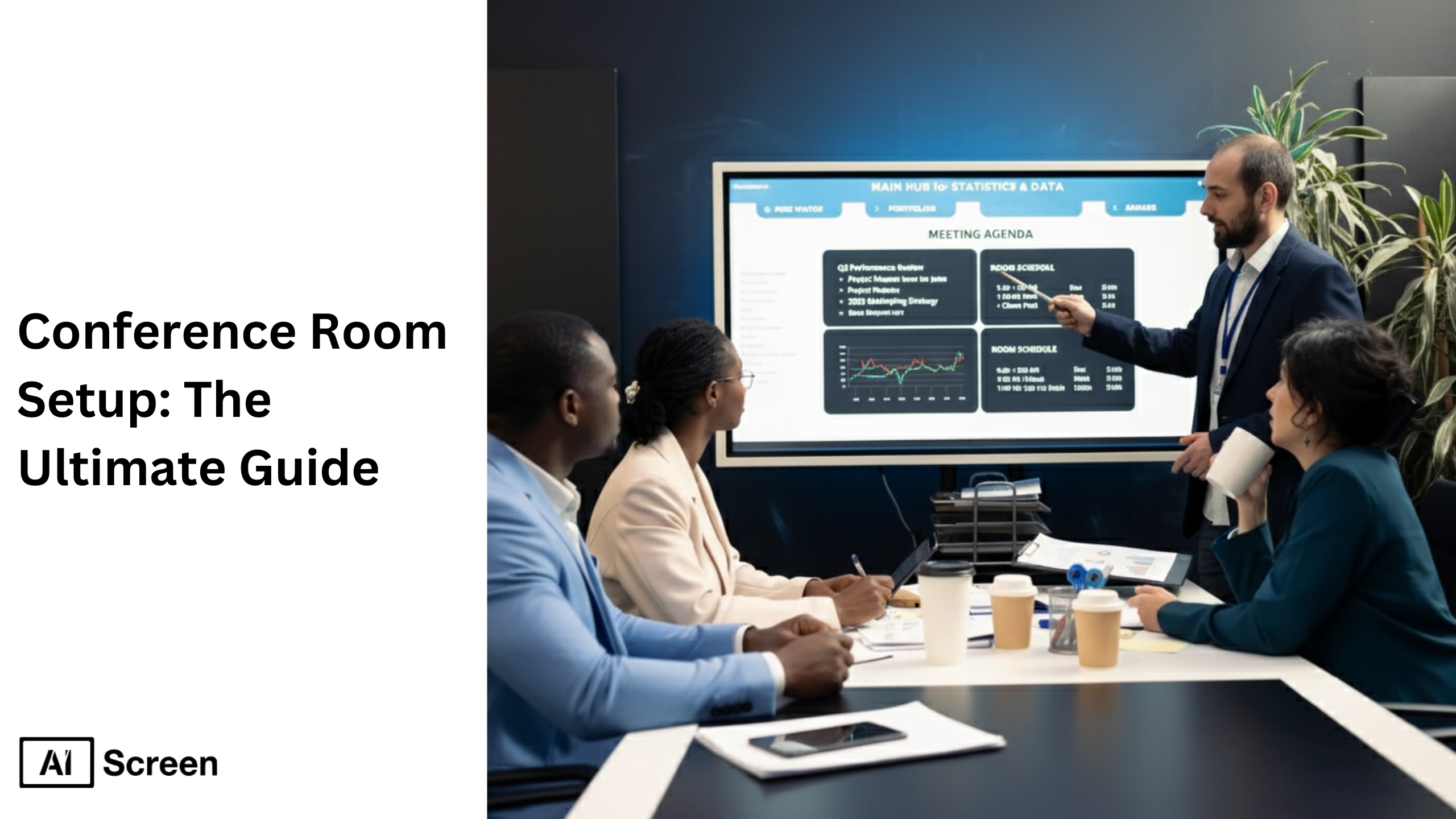Conference Room Setup: The Ultimate Guide 1 conference room setup with digital displays